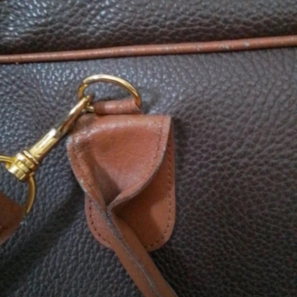 Textured Brown Laptop Bag